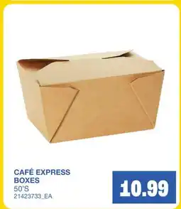 Wholesale Club CAFÉ EXPRESS BOXES offer