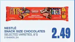 Wholesale Club NESTLÉ SNACK SIZE CHOCOLATES offer