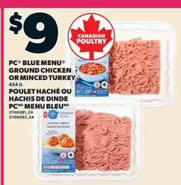 Valu-mart POULET HACHÉ OU HACHIS DE DINDE PC MENU BLEU offer