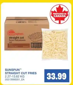 Wholesale Club SUNSPUN STRAIGHT CUT FRIES offer