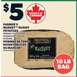 Valu-mart POMMES DE TERRE RUSSET DÉLICES DU MARCHÉ, 10 LB BAG offer