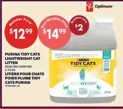 Valu-mart LITIÈRE POUR CHATS POIDS PLUME TIDY CATS PURINA offer