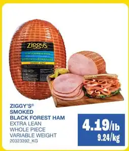 Wholesale Club ZIGGY'S SMOKED BLACK FOREST HAM offer