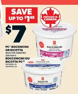 Valu-mart BOCCONCINI OU RICOTTA PC, 200/454 G offer