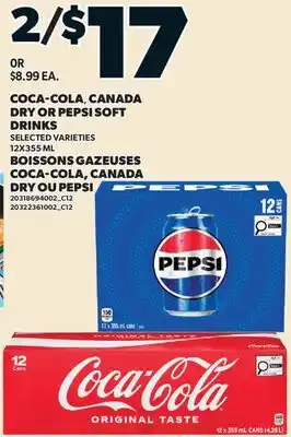 Valu-mart BOISSONS GAZEUSES COCA-COLA, CANADA DRY OU PEPSI offer