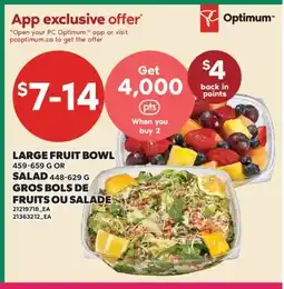 Valu-mart GROS BOLS DE FRUITS, 459-659 G OU SALADE, 448-629 G offer