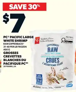 Valu-mart GROSSES CREVETTES BLANCHES DU PACIFIQUE PC, 31-40 PER LB offer
