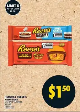 Valu-mart HERSHEY REESE'S KING BARS offer