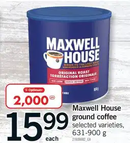 Fortinos MAXWELL HOUSE GROUND COFFEE offer