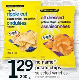 Fortinos NO NAME POTATO CHIPS offer