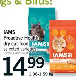 Fortinos IAMS PROACTIVE HEALTH DRY CAT FOOD offer