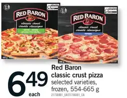Fortinos RED BARON CLASSIC CRUST PIZZA offer