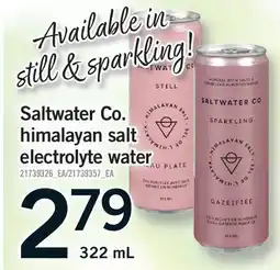 Fortinos SALTWATER CO. HIMALAYAN SALT ELECTROLYTE WATER offer
