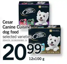 Fortinos CESAR CANINE CUISINE DOG FOOD offer