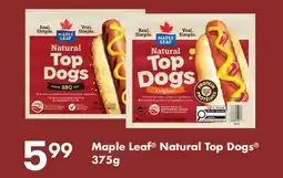 Fortinos MAPLE LEAF NATURAL TOP DOGS offer