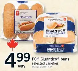 Fortinos PC GIGANTICO BUNS, 6/8'S offer