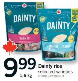 Fortinos DAINTY RICE offer
