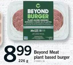Fortinos BEYOND MEAT PLANT BASED BURGER offer
