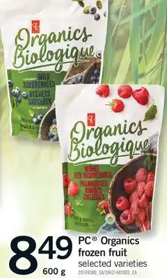 Fortinos PC ORGANICS FROZEN FRUIT offer