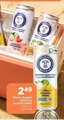 Fortinos THIRSTY BUDDHA SPARKLING COCONUT WATER offer