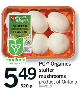 Fortinos PC ORGANICS STUFFER MUSHROOMS offer