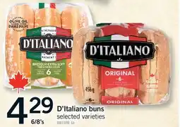 Fortinos D'ITALIANO BUNS, 6/8'S offer