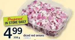 Fortinos DICED RED ONIONS offer