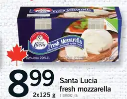 Fortinos SANTA LUCIA FRESH MOZZARELLA offer