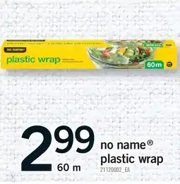 Fortinos NO NAME PLASTIC WRAP, 60 M offer