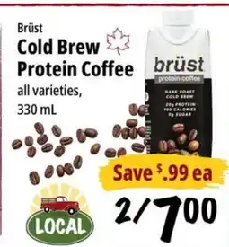 Farm Boy Brüst Cold Brew brüst Protein Coffee offer