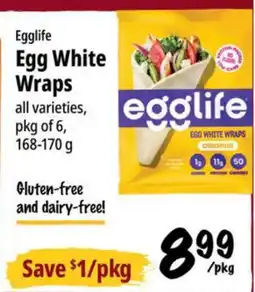 Farm Boy Egglife Egg White Wraps offer