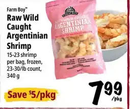 Farm Boy Farm Boy Raw Wild Argentinian Shrimp offer