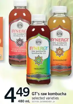 Fortinos GT'S RAW KOMBUCHA offer
