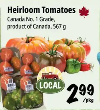 Farm Boy Heirloom Tomatoes offer