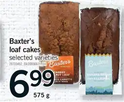 Fortinos BAXTER'S LOAF CAKES offer