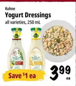 Farm Boy Kuhne Yogurt Dressings offer