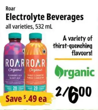 Farm Boy Roar Electrolyte Beverages offer