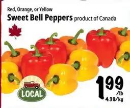 Farm Boy Red, Orange, or Yellow Sweet Bell Peppers offer