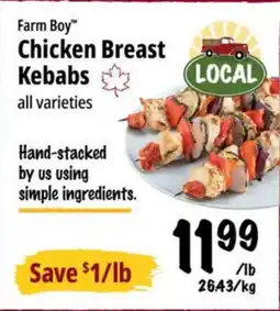 Farm Boy Farm Boy Chicken Breast LOCAL Kebabs offer