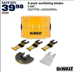 RONA Dewalt 5-pack oscillating blades 1-1/4 offer