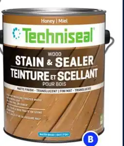 RONA Honey 3,78-L cans of TECHNISEAL wood stain and sealer offer