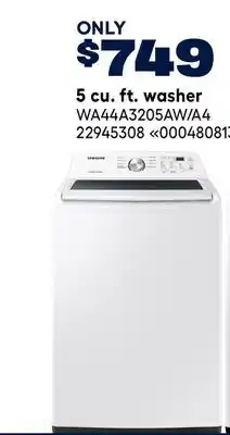 RONA Samsung 5 cu. ft. washer offer