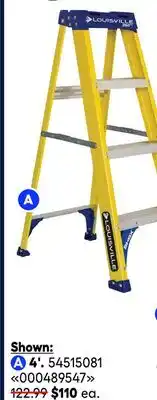RONA LOUISVILLE stepladders, 4' offer