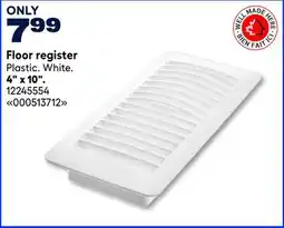 RONA VALU+ Floor register, 4 x 10 offer