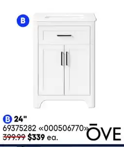 RONA OVE vanities and linen cabinets offer