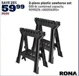 RONA RONA 2-piece plastic sawhorse set offer