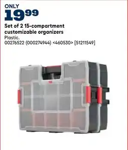 RONA CRAFTSMAN Set of 215-compartment customizable organizers offer