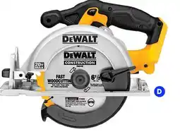 RONA DEWALT 20 V 6 1/2-in Cordless Circular Saw - 5150 RPM - 50° Bevel Capacity offer