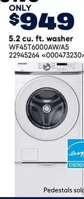 RONA Samsung 5.2 cu. ft. washer offer
