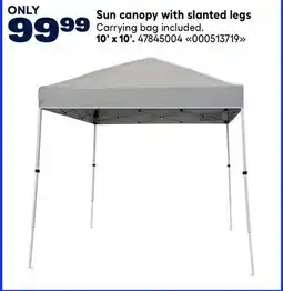 RONA Sun canopy with slanted legs, 10' x 10' offer